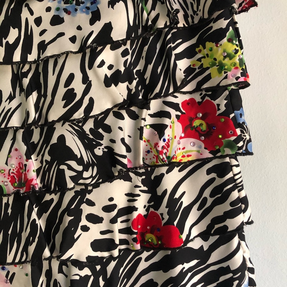 100% silk boutique mini skirt